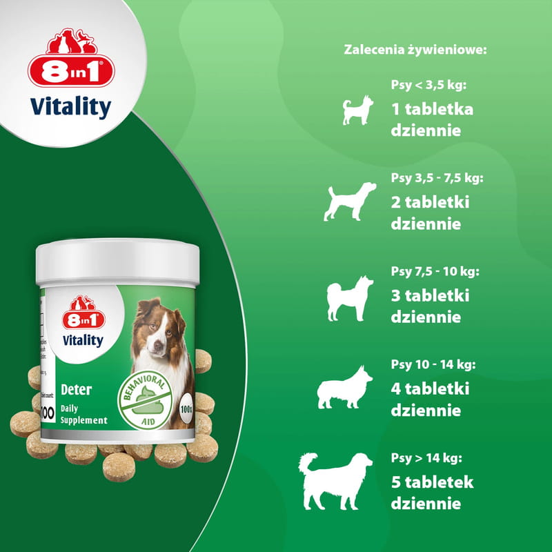 8in1 Vitality tabletki Deter Witaminy dla psów przeciw koprofagii 100 tabletek 7.jpg